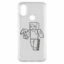 Чехол для Xiaomi Mi A2 Minecraft and hero nickname - PrintSalon