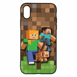 Чохол для iPhone X/Xs Minecraft and heroes - PrintSalon