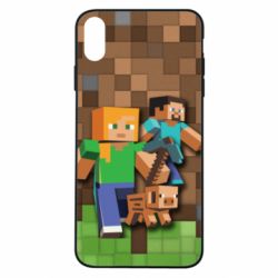 Чохол для iPhone Xs Max Minecraft and heroes - PrintSalon