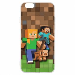 Чохол для iPhone 6/6S Minecraft and heroes - PrintSalon