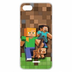 Чехол для Xiaomi Redmi 6A Minecraft and heroes