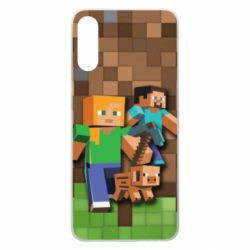 Чохол для Samsung A70 Minecraft and heroes - PrintSalon