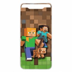 Чохол для Samsung A80 Minecraft and heroes - PrintSalon