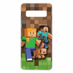 Чохол для Samsung S10 Minecraft and heroes - PrintSalon