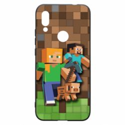 Чохол для Xiaomi Redmi 7 Minecraft and heroes - PrintSalon