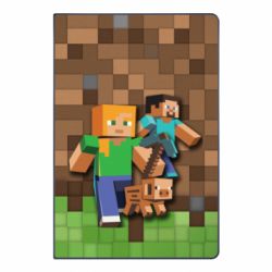 Блокнот з принтом Minecraft and heroes - PrintSalon