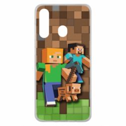 Чохол для Samsung M40 Minecraft and heroes - PrintSalon