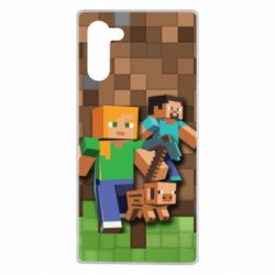Чохол для Samsung Note 10 Minecraft and heroes - PrintSalon