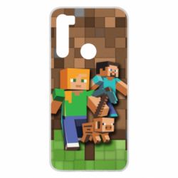 Чохол для Xiaomi Redmi Note 8 Minecraft and heroes - PrintSalon