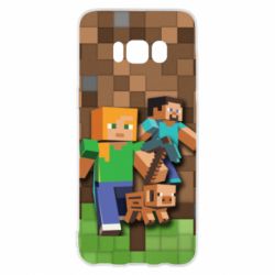 Чохол для Samsung S8 Minecraft and heroes - PrintSalon