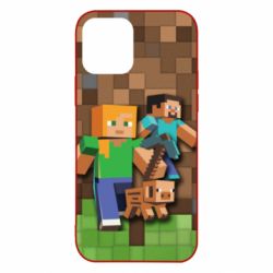 Чохол для iPhone 12 Minecraft and heroes - PrintSalon