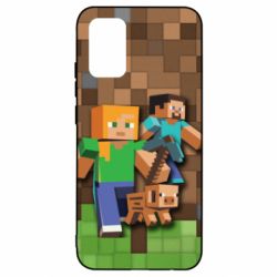 Чохол для Samsung A02s/M02s Minecraft and heroes - PrintSalon
