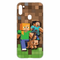 Чохол для Samsung A11 / M11 Minecraft and heroes - PrintSalon