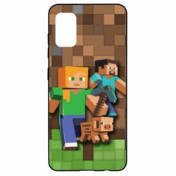 Чохол для Samsung A41 Minecraft and heroes - PrintSalon