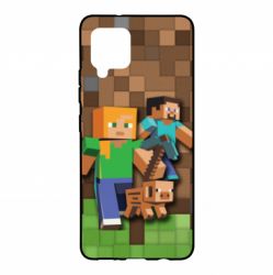 Чохол для Samsung A42 5G Minecraft and heroes - PrintSalon
