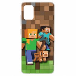 Чохол для Samsung A51 Minecraft and heroes