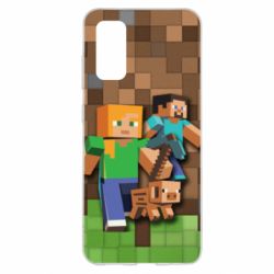 Чохол для Samsung S20 Minecraft and heroes - PrintSalon