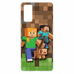 Чохол для Samsung S20 FE Minecraft and heroes - PrintSalon