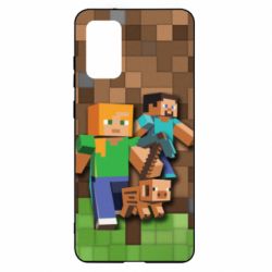 Чохол для Samsung S20+ Minecraft and heroes - PrintSalon