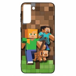 Чохол для Samsung S21 Ultra Minecraft and heroes - PrintSalon