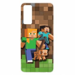 Чохол для Huawei P Smart 2021 Minecraft and heroes - PrintSalon