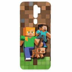 Чохол для Oppo A5/A9 2020 Minecraft and heroes - PrintSalon