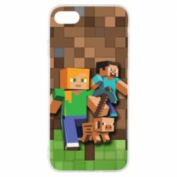 Чохол для iPhone 8 Minecraft and heroes - PrintSalon
