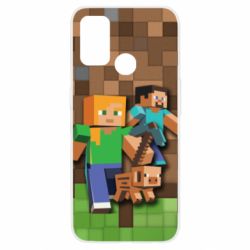 Чехол для Oppo A53/A32/A33 Minecraft and heroes