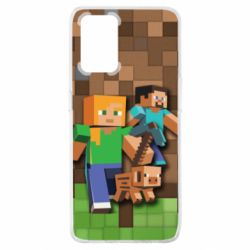Чохол для Oppo A74 4G Minecraft and heroes - PrintSalon