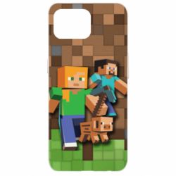 Чехол для Oppo Reno 4 Lite Minecraft and heroes