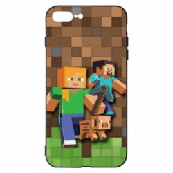 Чохол для iPhone 8 Plus Minecraft and heroes - PrintSalon