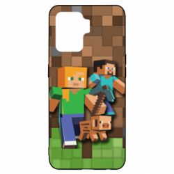 Чохол для Oppo Reno 5 Lite Minecraft and heroes - PrintSalon