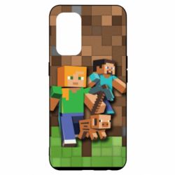 Чохол для Oppo Reno 5 4G Minecraft and heroes - PrintSalon