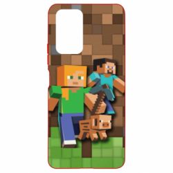 Чохол для Xiaomi Redmi Note 10 Pro Minecraft and heroes - PrintSalon