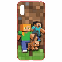 Чохол для Xiaomi Redmi 9a Minecraft and heroes - PrintSalon