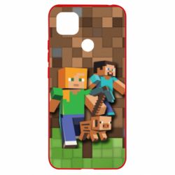 Чохол для Xiaomi Redmi 9c Minecraft and heroes - PrintSalon
