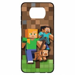Чохол для Xiaomi Poco X3 Minecraft and heroes - PrintSalon