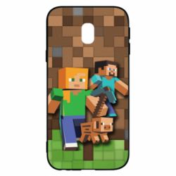 Чохол для Samsung J3 2017 Minecraft and heroes - PrintSalon