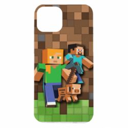 Чохол для iPhone 14 Minecraft and heroes - PrintSalon