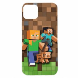 Чохол для iPhone 14 Plus Minecraft and heroes - PrintSalon