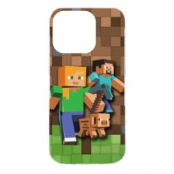 Чохол для iPhone 14 Pro Minecraft and heroes - PrintSalon