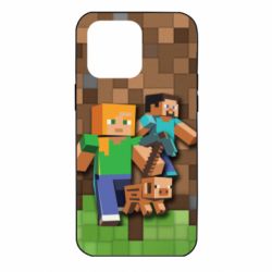 Чохол для iPhone 14 Pro Max Minecraft and heroes - PrintSalon