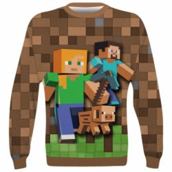 3D світшот Minecraft and heroes - PrintSalon