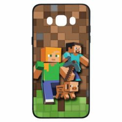 Чохол для Samsung J7 2016 Minecraft and heroes - PrintSalon