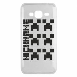 Чехол для Samsung J3 2016 Minecraft and nickname - PrintSalon
