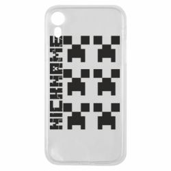 Чехол для iPhone XR Minecraft and nickname