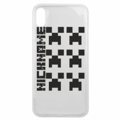 Чехол для iPhone Xs Max Minecraft and nickname - PrintSalon