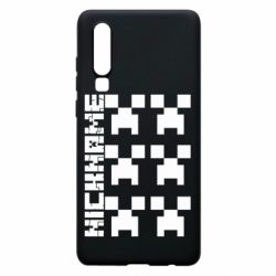 Чехол для Huawei P30 Minecraft and nickname - PrintSalon