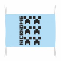 Флаг Minecraft and nickname - PrintSalon