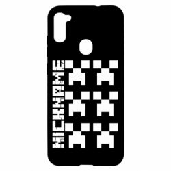 Чехол для Samsung A11/M11 Minecraft and nickname - PrintSalon